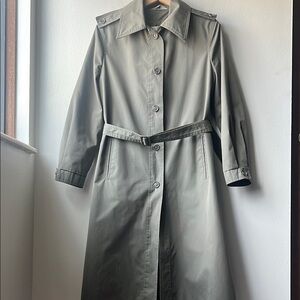 VTG Women’s O-Kay Green Trench Coat